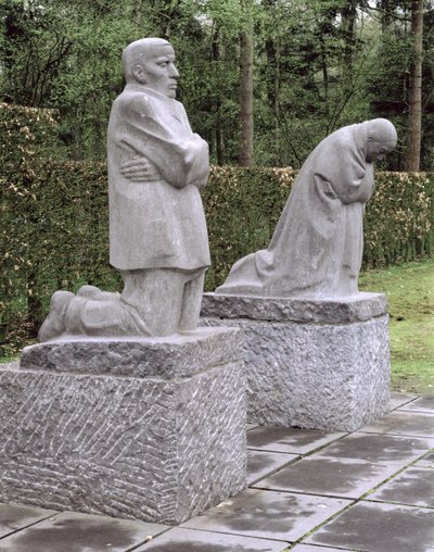 Memorial Depicting the Artist and Her Husband Mourning Their Dead Son, Peter Kollwitz, Dedicated in 1931 by Käthe Kollwitz